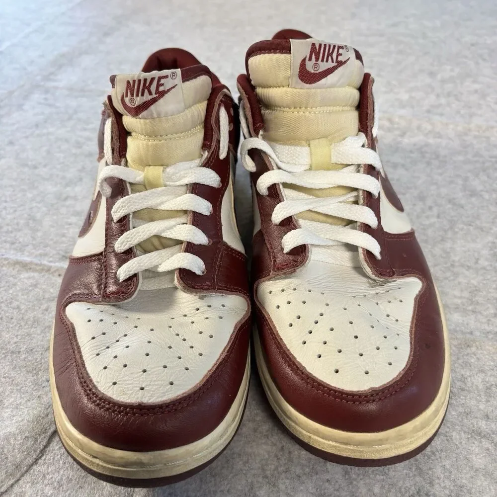 630358-161 - Mens 9 / Womens 10.5 - Vintage 1999 Nike Dunk Low White / Team Red